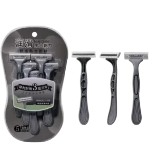 LMLTOP Triple Blade Flexible Body & Underarm Razor for Men – 5PC Set